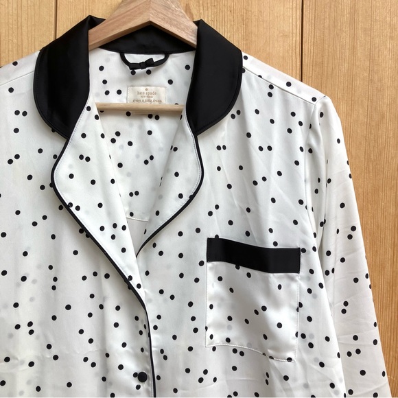 Kate Spade Polka Dot EUC Nightdress Sz Large - Picture 3 of 6